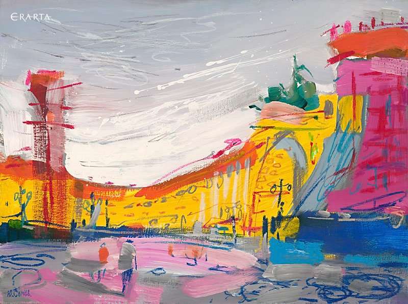 Palace Square, artist Yury Sychev