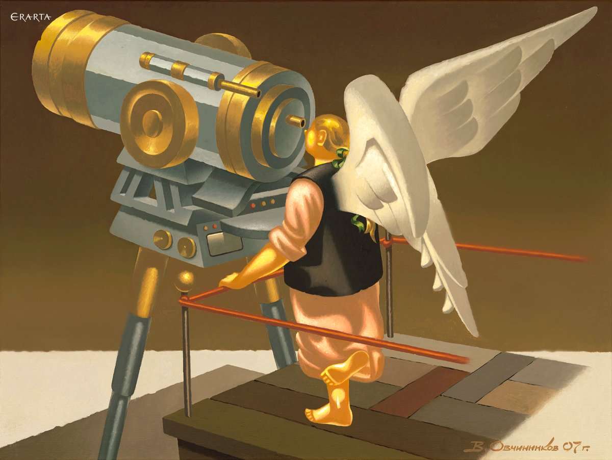 Ангел у телескопа, художник Владимир Овчинников