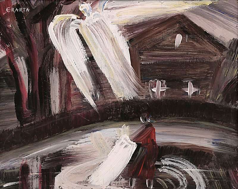 Angel over the River, artist Gelya Pisareva