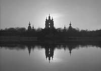 Mirror Rastrelli. Sverdlovskaya Embankment,&nbsp;artist&nbsp;Vladimir&nbsp;Antoshchenkov