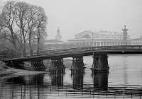 Kronverksky Bridge. Kronverkskaya Embankment,&nbsp;artist&nbsp;Vladimir&nbsp;Antoshchenkov
